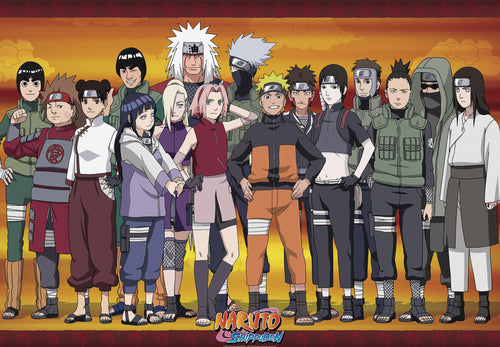 Naruto Shippuden Konoha Ninjas Affiche 91 5X61cm | Yourdecoration.fr