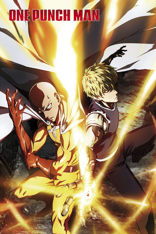 One Punch Man Saitama And Genos Affiche 61X91 5cm | Yourdecoration.fr