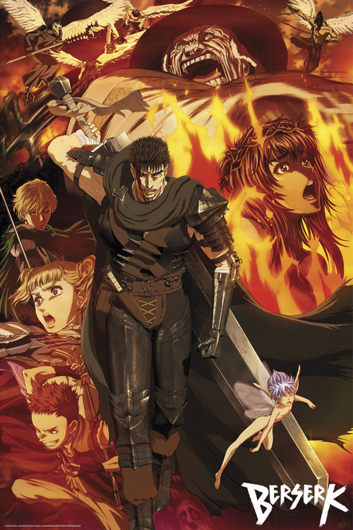 Berserk Groupe Affiche 61X91 5cm | Yourdecoration.fr