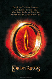 Lord Of The Rings The One Ring Affiche 61X91 5cm | Yourdecoration.fr