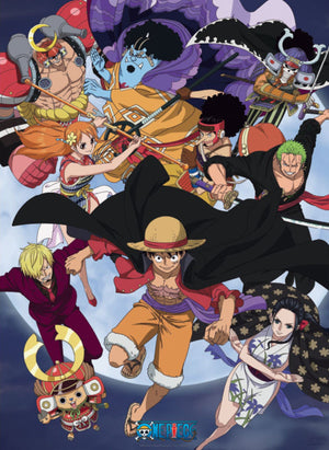 One Piece Wano Raid Affiche 38X52cm | Yourdecoration.fr