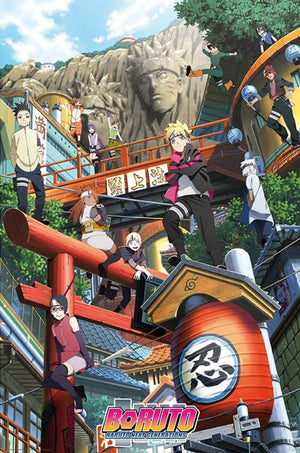 ABYstyle Boruto Groupe Konoha Affiche Art 61x91,5cm | Yourdecoration.fr