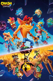 ABYstyle Crash Bandicoot It'S About Time Affiche Art 61x91,5cm | Yourdecoration.fr