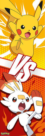 abystyle gbydco293 pokemon pikachu and scorbunny affiche poster 53x158cm | Yourdecoration.fr