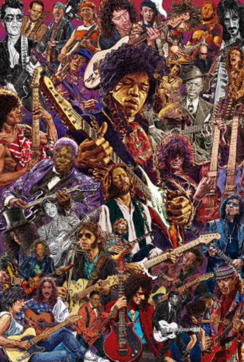 Poster Legendary Guitarists 61x91.5cm Grupo Erik GPE5841 | Yourdecoration.fr