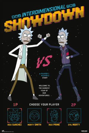 Poster Rick And Morty Interdimensional Showdown 61x91 5cm Grupo Erik GPE5801 | Yourdecoration.fr