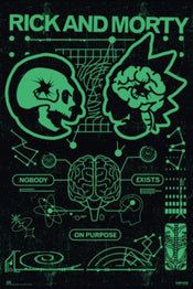 Poster Rick And Morty Nobody Exist On Purpose 61x91 5cm Grupo Erik GPE5821 | Yourdecoration.fr