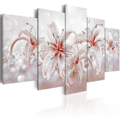 Artgeist Flowery Saga Tableau sur toile 5 parties | Yourdecoration.fr