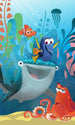 Komar Finding Dory Aquarell Papier Peint Intissé 150x250cm 3 bandes | Yourdecoration.fr