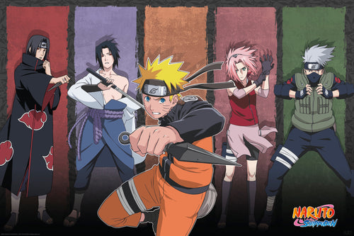 Gbeye Naruto Shippuden Naruto And Allies Affiche 91 5X61cm | Yourdecoration.fr