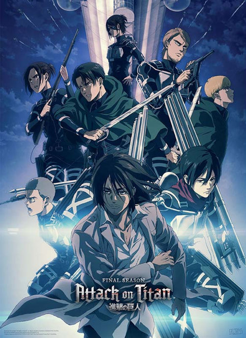 GBeye Attack On Titan Season 4 Group Shot Affiche Art 38x52cm | Yourdecoration.fr