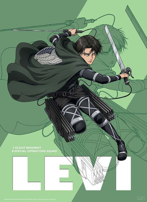 GBeye Attack On Titan Season 4 Levi Affiche Art 38x52cm | Yourdecoration.fr