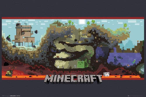 GBeye Minecraft Underground Affiche 91,5x61cm | Yourdecoration.fr