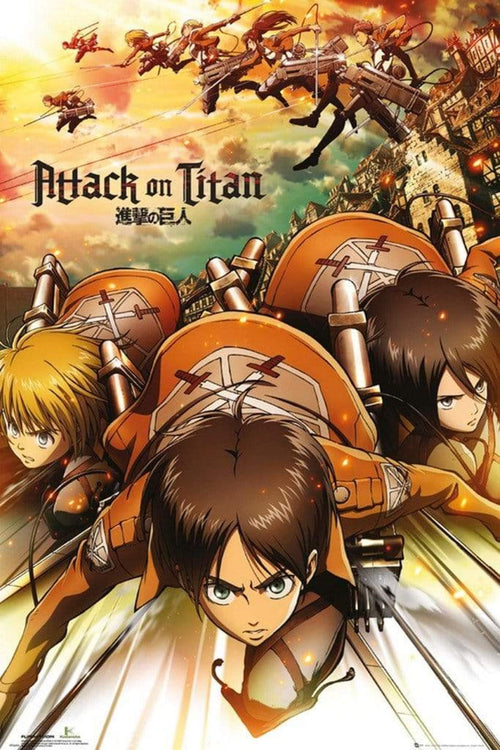 GBeye Attack on Titan Attack Affiche 61x91,5cm | Yourdecoration.fr