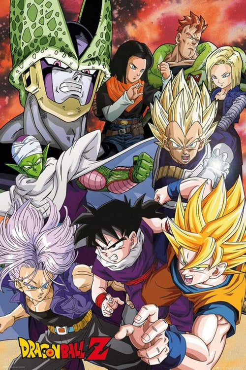 GBeye Dragon Ball Z Cell Saga Affiche 61x91,5cm | Yourdecoration.fr