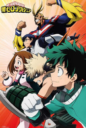 GBeye My Hero Academia Heroes Affiche 61x91,5cm | Yourdecoration.fr