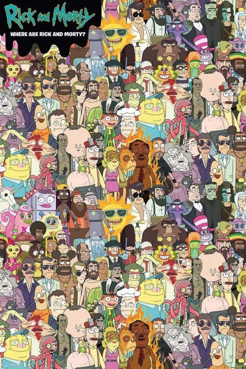 GBeye Rick and Morty Where Are Rick and Morty Affiche 61x91,5cm | Yourdecoration.fr