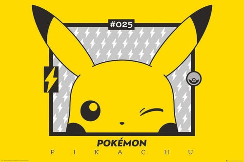 GBeye Pokemon Pikachu Wink Affiche 91,5x61cm | Yourdecoration.fr