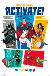 Gbeye GBYDCO069 Dc Comics League Of Superpets Activate Affiche Poster 61x 91-5cm | Yourdecoration.fr