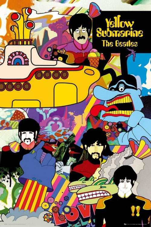 GBeye The Beatles Yellow Submarine Affiche 61x91,5cm | Yourdecoration.fr