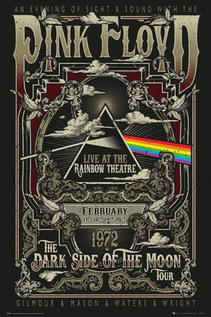 GBeye Pink Floyd Rainbow Theatre Affiche 61x91,5cm | Yourdecoration.fr