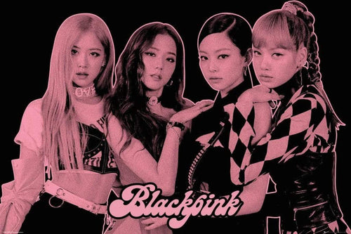 GBeye Black Pink Group Pink Affiche 61x91,5cm | Yourdecoration.fr