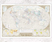 GBeye World Map Tripel Affiche 50x40cm | Yourdecoration.fr