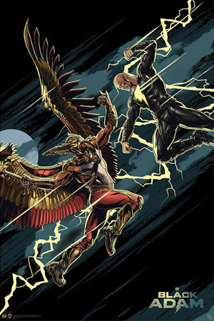 gebeye gbydco071 dc comics black adam vs hawkman affiche poster 61x91 5cm | Yourdecoration.fr