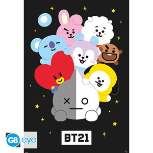 Grupo Erik GBYDCO546 Bt21 Characters Poster 61X91,5cm | Yourdecoration.fr