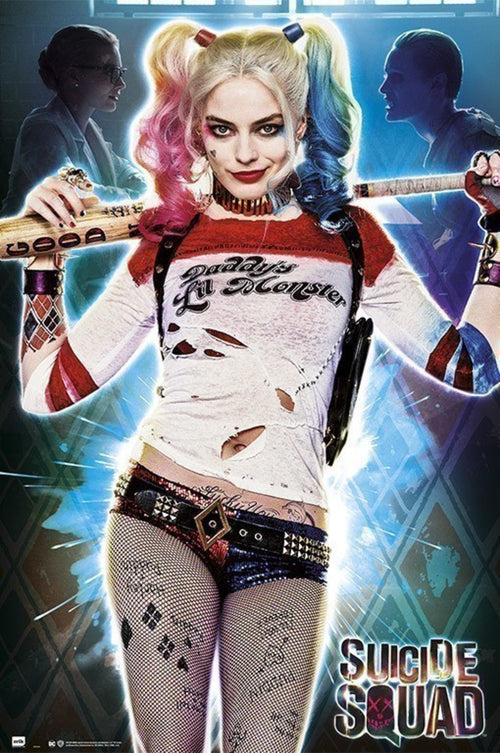 Grupo Erik GPE5093 Suicide Squad Harley Quinn Daddys Lil Monster Affiche 61X91,5cm | Yourdecoration.fr