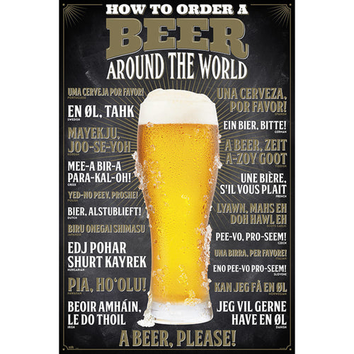 Grupo Erik GPE5132 How To Order A Beer Affiche 61X91,5cm | Yourdecoration.fr