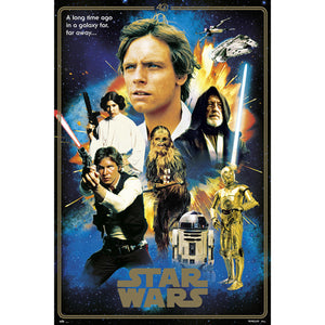 Grupo Erik GPE5163 Star Wars Classic 40 Anniversary Heroes Affiche 61X91,5cm | Yourdecoration.fr