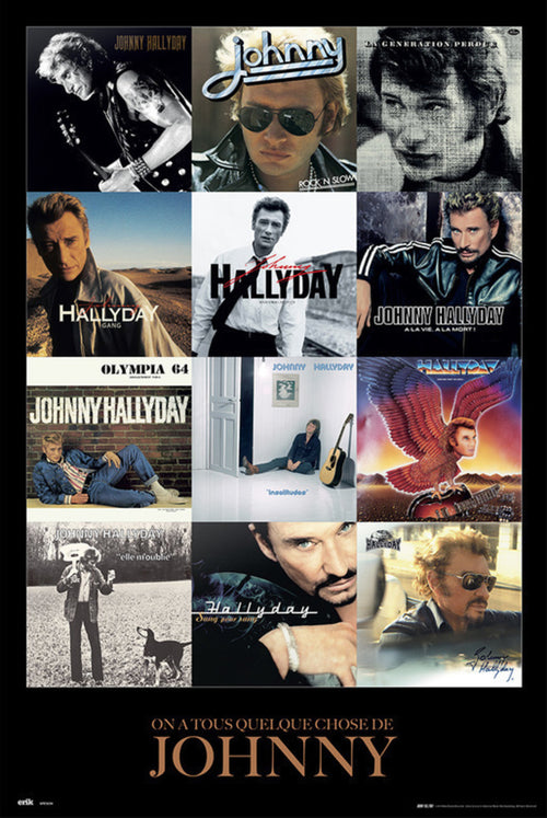 Grupo Erik GPE5234 Johnny Hallyday Covers Affiche 61X91,5cm | Yourdecoration.fr