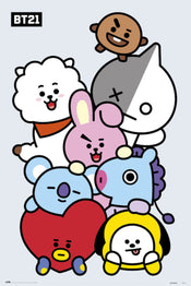 Grupo Erik GPE5357 Bt21 Characters Affiche 61X91,5cm | Yourdecoration.fr