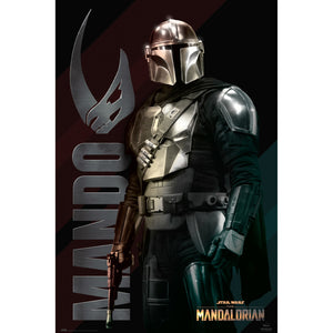 Grupo Erik GPE5485 Star Wars The Mandalorian Mando Affiche 61X91,5cm | Yourdecoration.fr