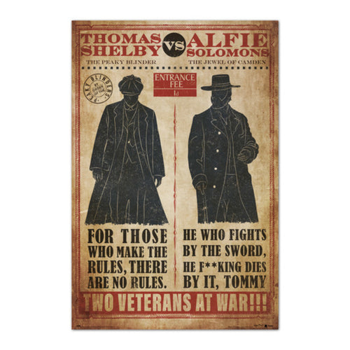 Grupo Erik GPE5591 Peaky Bilnders Thomas Vs Alfie Affiche 61X91,5cm | Yourdecoration.fr