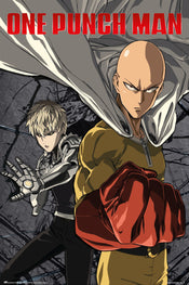 Grupo Erik Gpe5621 One Punch Man Saitama Vs Genos Affiche Poster 61x91 5cm | Yourdecoration.fr