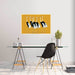 Grupo Erik Gpe5631 Affiche Art Flock Of Beautiful Japanese Red Crown Crane By O Korin Sfeer | Yourdecoration.fr