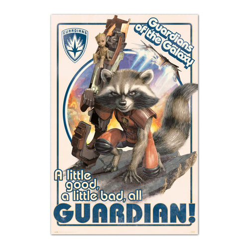 Grupo Erik Gpe5649 Marvel Guardians Of The Galaxy Rocket Baby Groot Affiche 61X91 5cm | Yourdecoration.fr