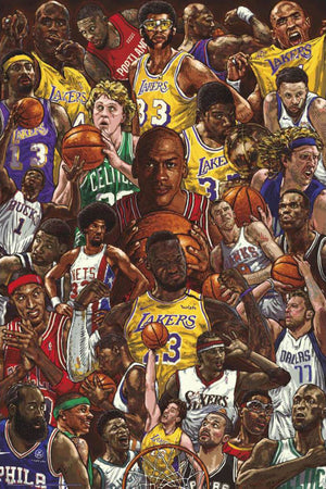 Grupo Erik Gpe5676 Basketball Superstars Affiche Poster 61x91 5cm | Yourdecoration.fr