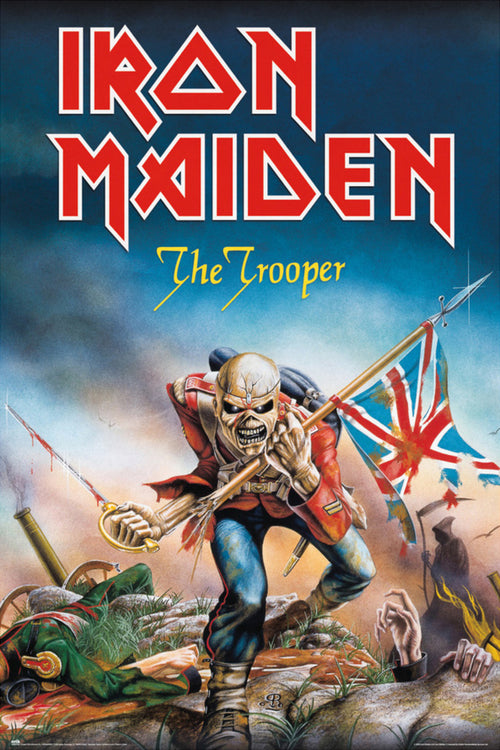 grupo erik gpe5705 iron maiden the trooper affiche poster 61x91,5cm | Yourdecoration.fr