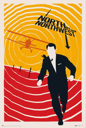 grupo erik gpe5746 north by northwest 100th anniversary wb affiche poster 61x91 5cm | Yourdecoration.fr