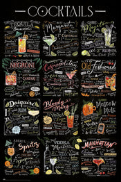 grupo erik gpe5753 cocktails affiche poster 61x91 5cm | Yourdecoration.fr