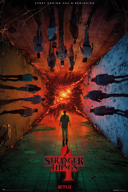 grupo erik gpe5755 stranger things teaser season 4 affiche poster 61x91 5cm | Yourdecoration.fr