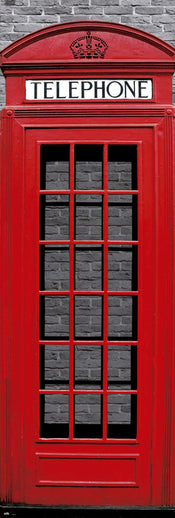 Grupo Erik PPGE8018 London Phone Box Affiche 53X158cm | Yourdecoration.fr