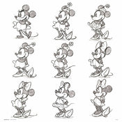 Grupo Erik Disney Minnie Sketch Affiche Art 30X30cm | Yourdecoration.fr