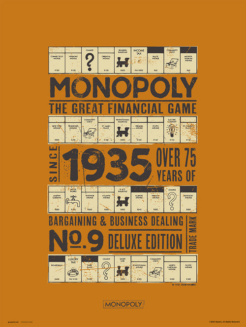 Grupo Erik Monopoly 1935 Affiche Art 30X40cm | Yourdecoration.fr