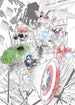 Komar Avengers Attack Papier Peint Intissé 200x280cm 4 bandes | Yourdecoration.fr