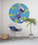 Komar Avengers Thors Hammer Pop Art Papier Peint Adhésif 128x128cm Rond ambiance | Yourdecoration.fr