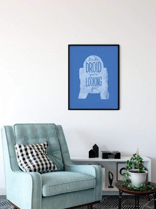 Komar Star Wars Silhouette Quotes R2D2 affiche art 30x40cm Sfeer | Yourdecoration.fr